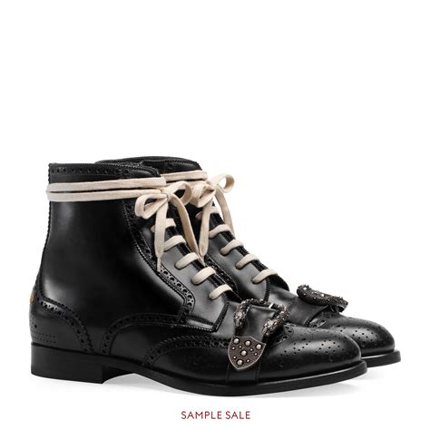 gucci queercore brogue ankle combat boots|Gucci Men's Queercore Brogue Boots Men.